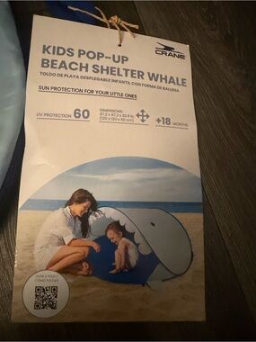 Crane Kids One-Piece Whale Float - Light Blue